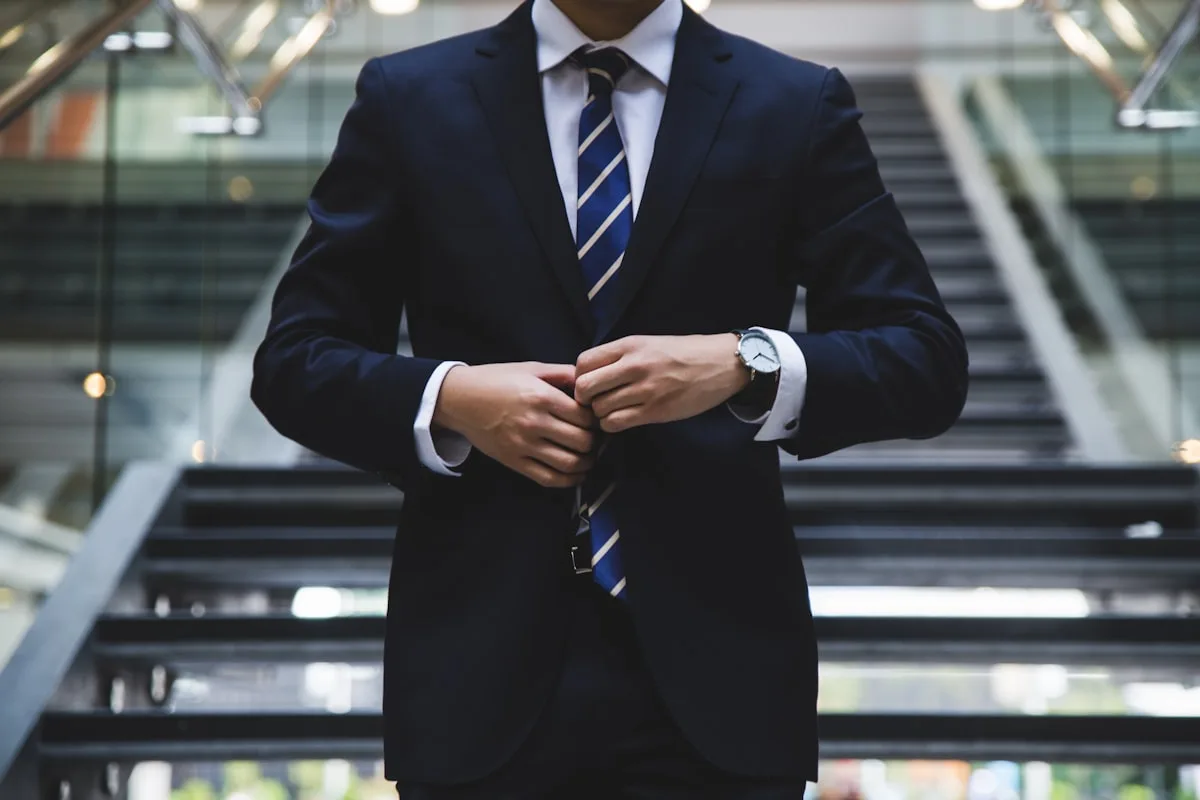 Executive reviewing luxury brand digital performance
