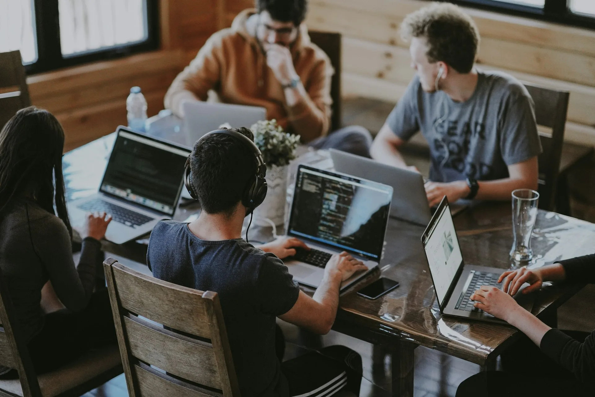 Professional team working