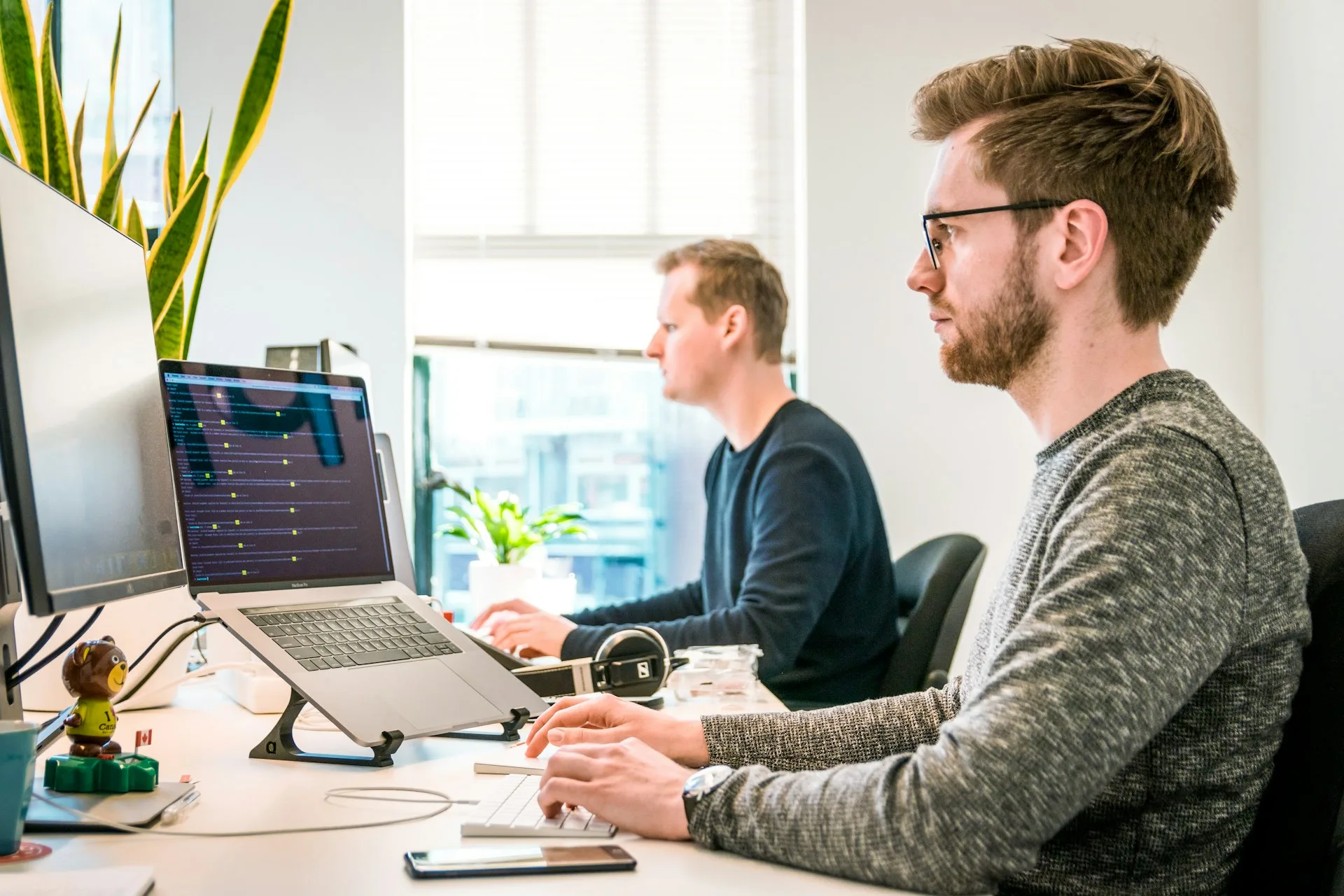 Tech team developing innovative features