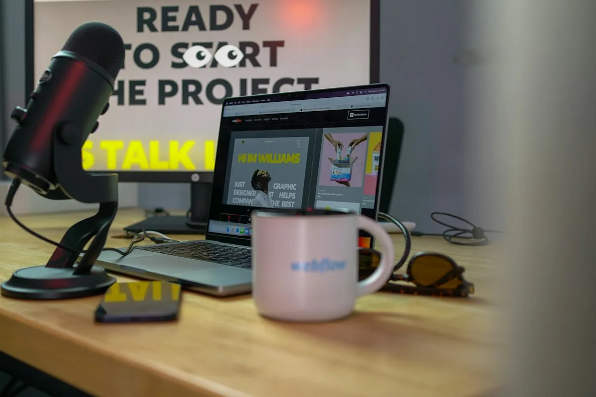Modern technology workspace